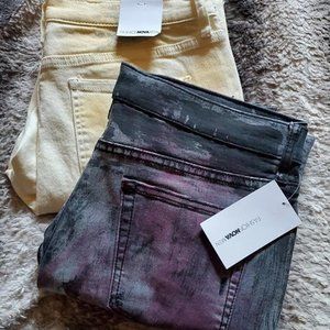 *LOT OF 2* FASHION NOVA MEN Distressed Skinny Jeans, Size 36, NwT